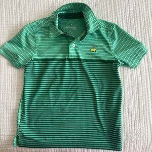 Masters Kids Polo with Green Stripes